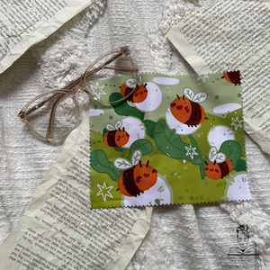 Dandelion Bee Microfibre Cloth | Glasses & Screen Cleaning