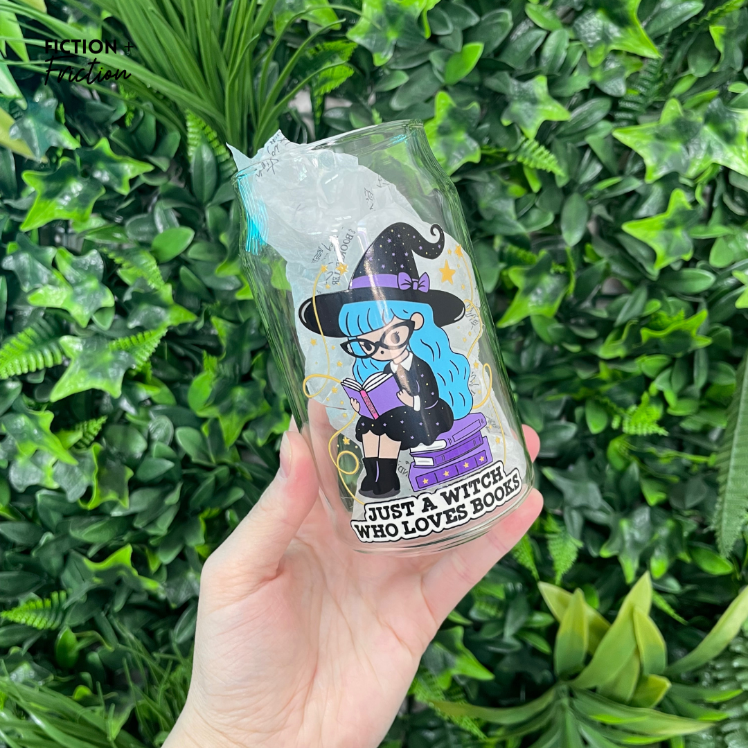 Just A Witch Who Loves Books | Glass Tumbler